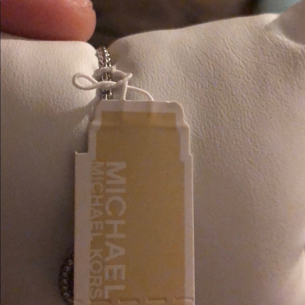 Michael Kors Silver Chain Monogram Disk Bracelet - Picture 6 of 7